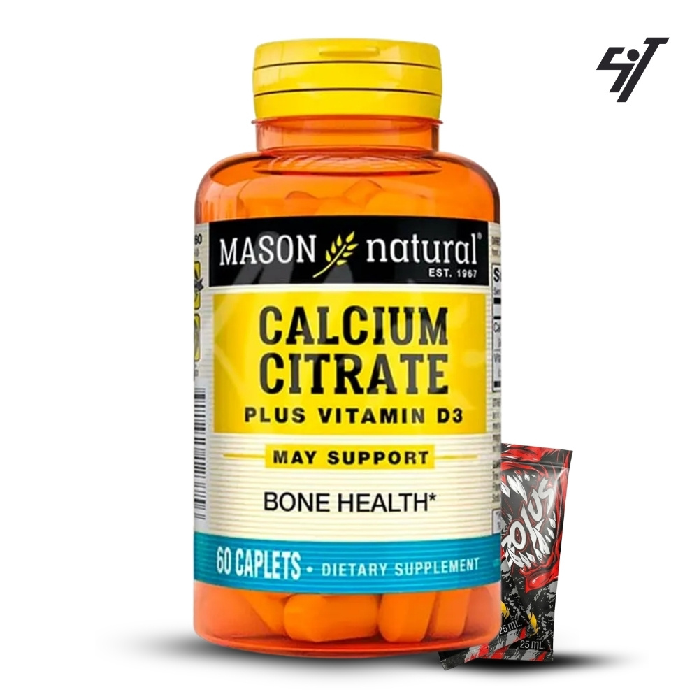 VITAMINA MASON CALCIUM CITRATE WITH VITAMIN D3 (60 TAB) - 1