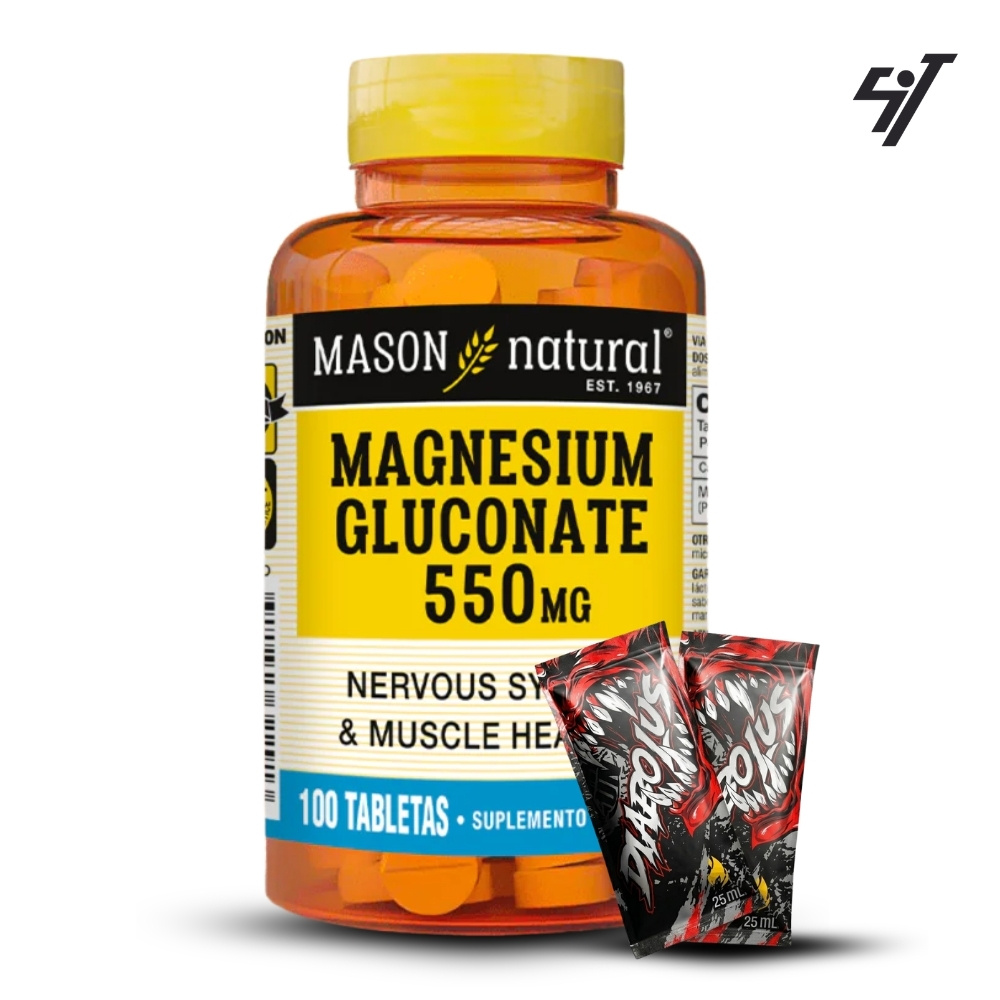 VITAMINA MASON MAGNESIUM GLUCONATE 550 MG (100 TAB) - 1