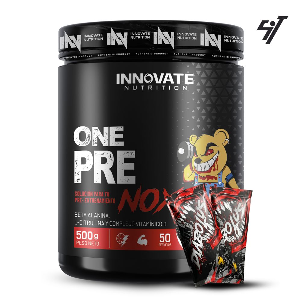 PRE - ENTRENO INN ONE PRE NOX 500GR FRUIT PUNCH - 1