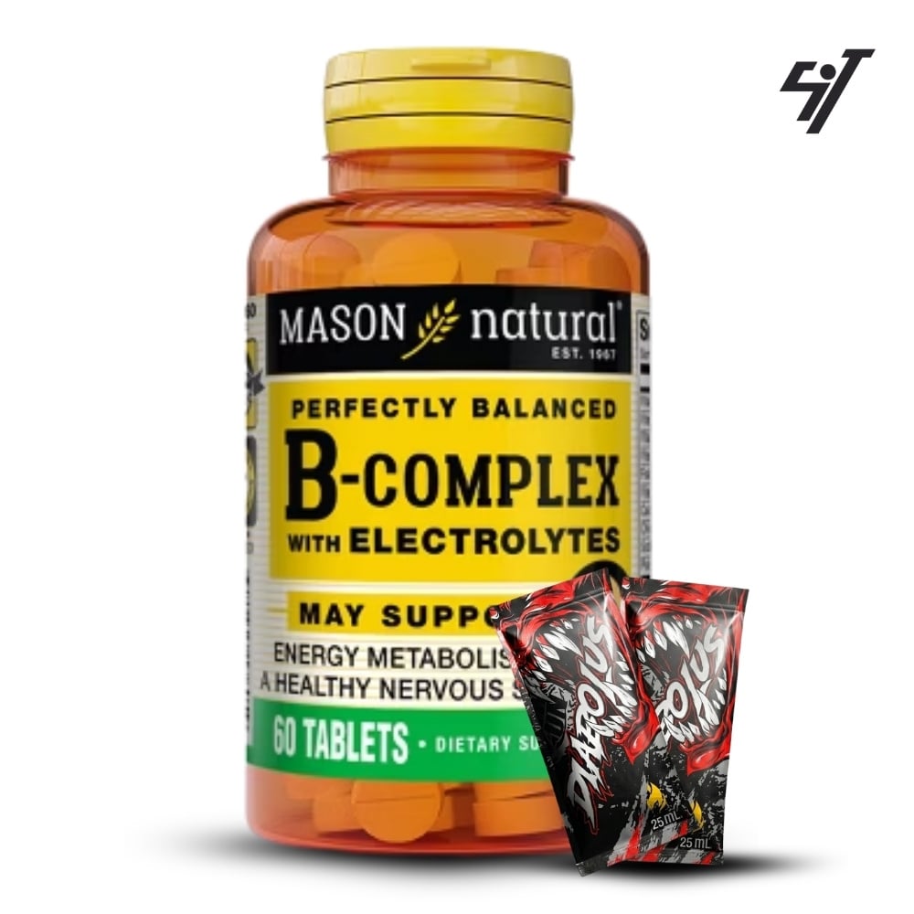 VITAMINA MASON B-COMPLEX WITH ELECTROLYTES (60 TAB) - 1