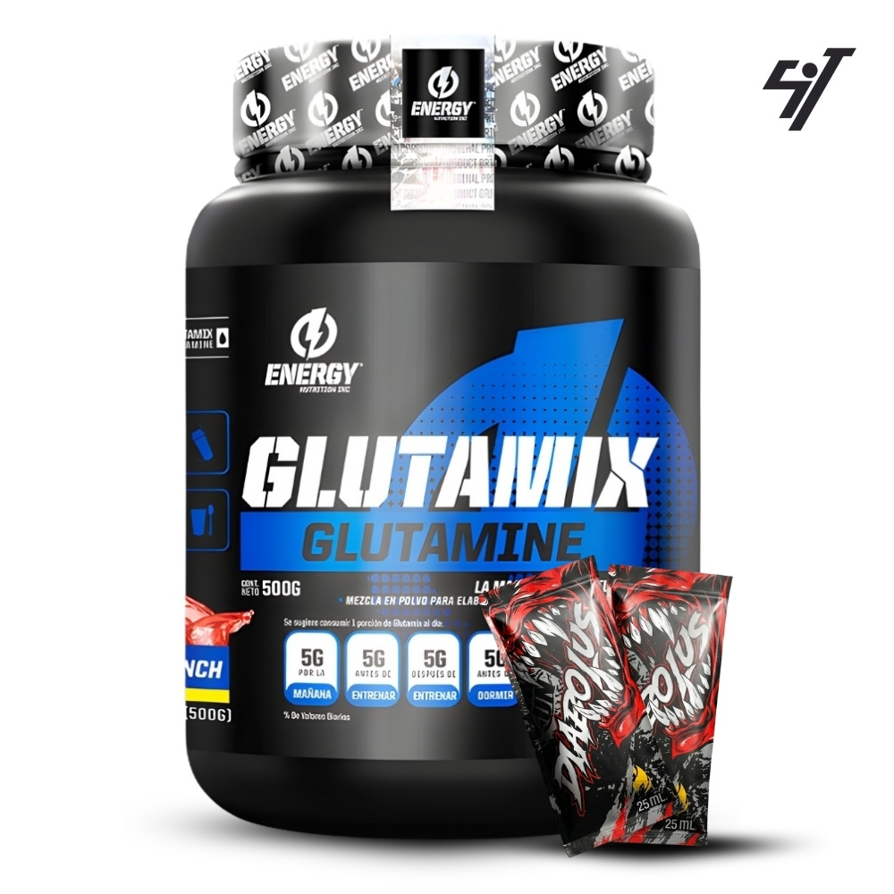 GLUTAMINA ENERGY NUTRITION GLUTAMIX 500GR FRUIT PUNCH - 1
