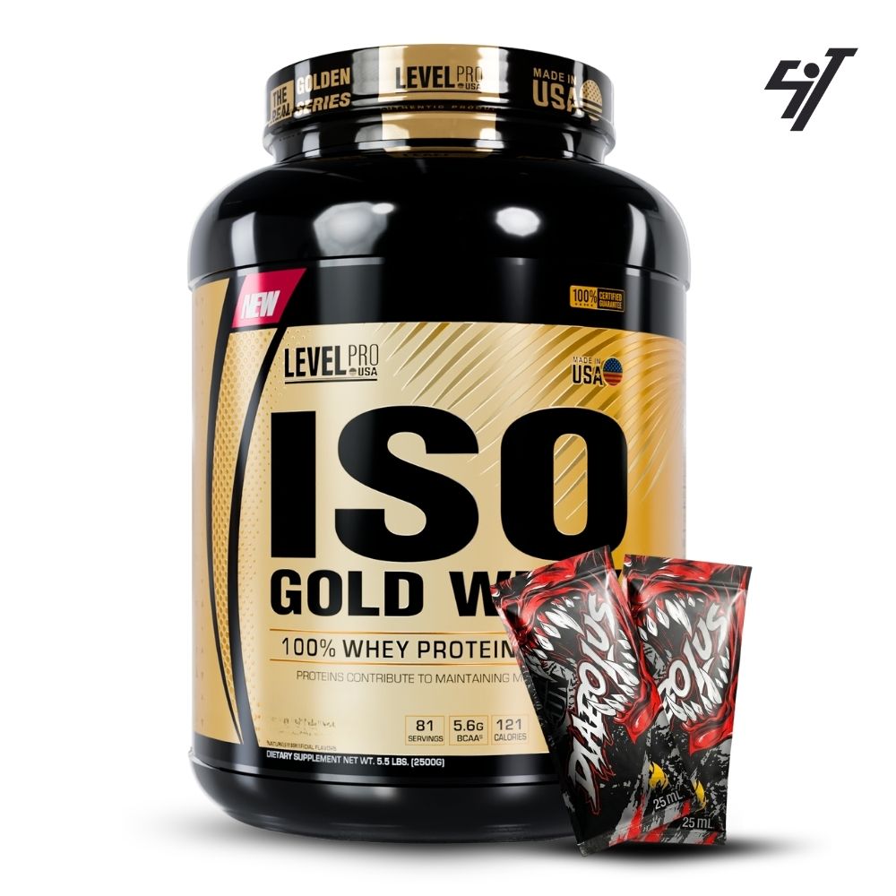 ISO GOLD WHEY 5.5LBS CHOCOLATE MILKSHAKE - 1