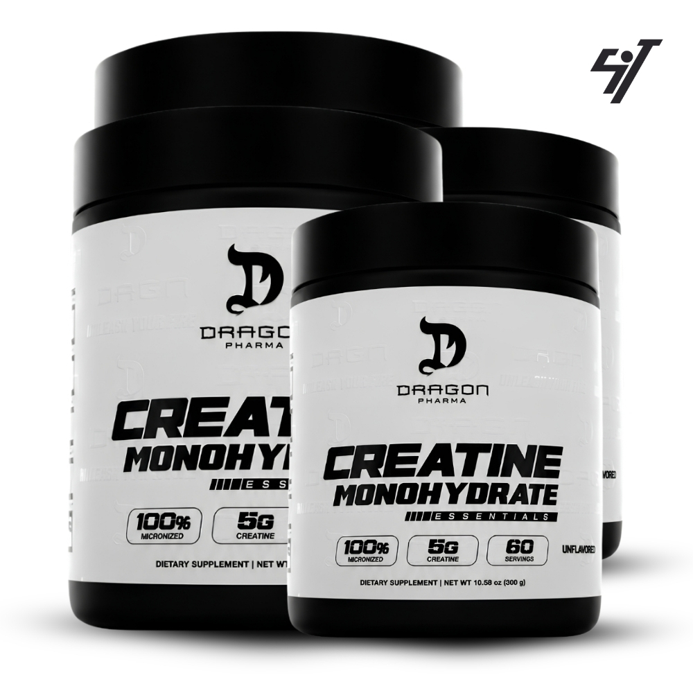 PACK DRAGON PHARMA CREATINA MONOHIDRATADA 300GR X4 - 1