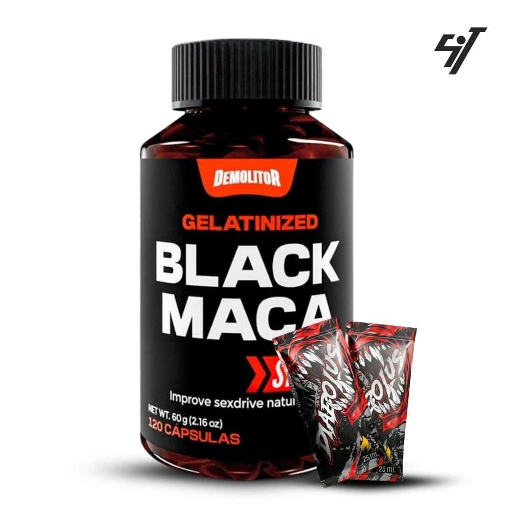MACA NEGRA DEMOLITOR BLACK MACA GELATINIZED SPORT 120 CAPS - 1