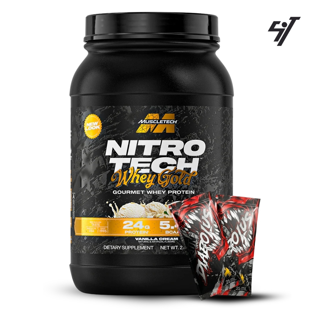 NITROTECH 100% WHEY GOLD 2LB VAINILLA - 1