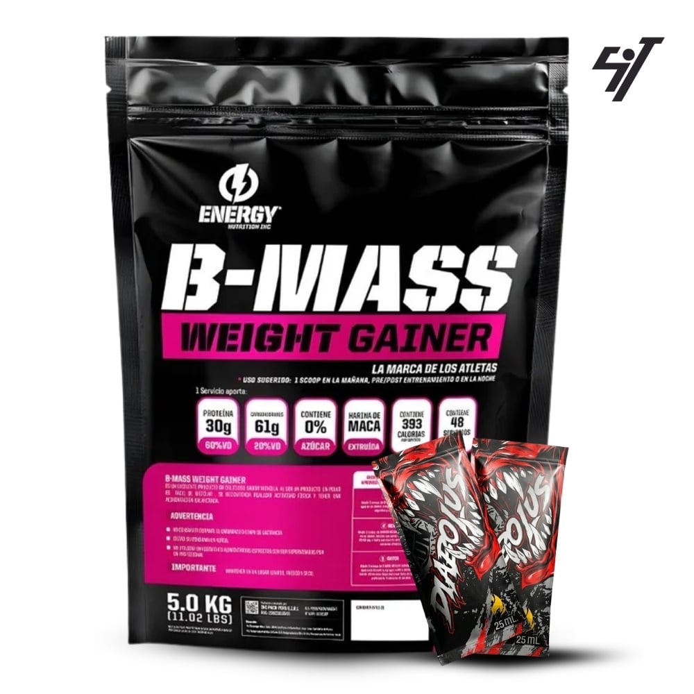 GANADOR DE PESO ENERGY NUTRITION B-MASS 5KG VAINILLA - 1