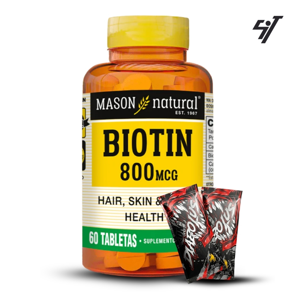 VITAMINA MASON BIOTIN 800 MCG (60 TAB) - 1