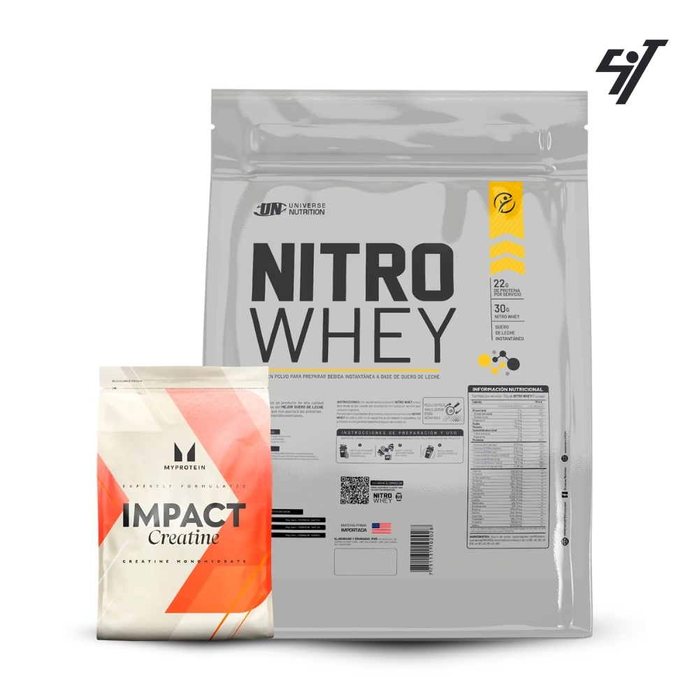 NITRO WHEY 5KG COOKIES AND CREAM+CREATINA MYPROTEIN 250GR+SHAKER - 1