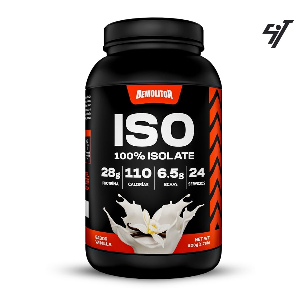 PROTEÍNA ISO 100% WHEY DEMOLITOR 1.76LB VAINILLA - 1