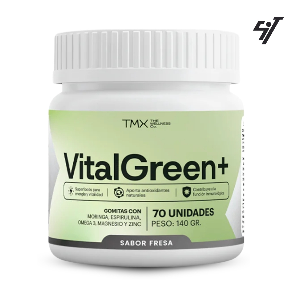 GOMITAS VITALGREEN+SABOR FRESA 70 SERVICIOS TMX WELLNESS - 1