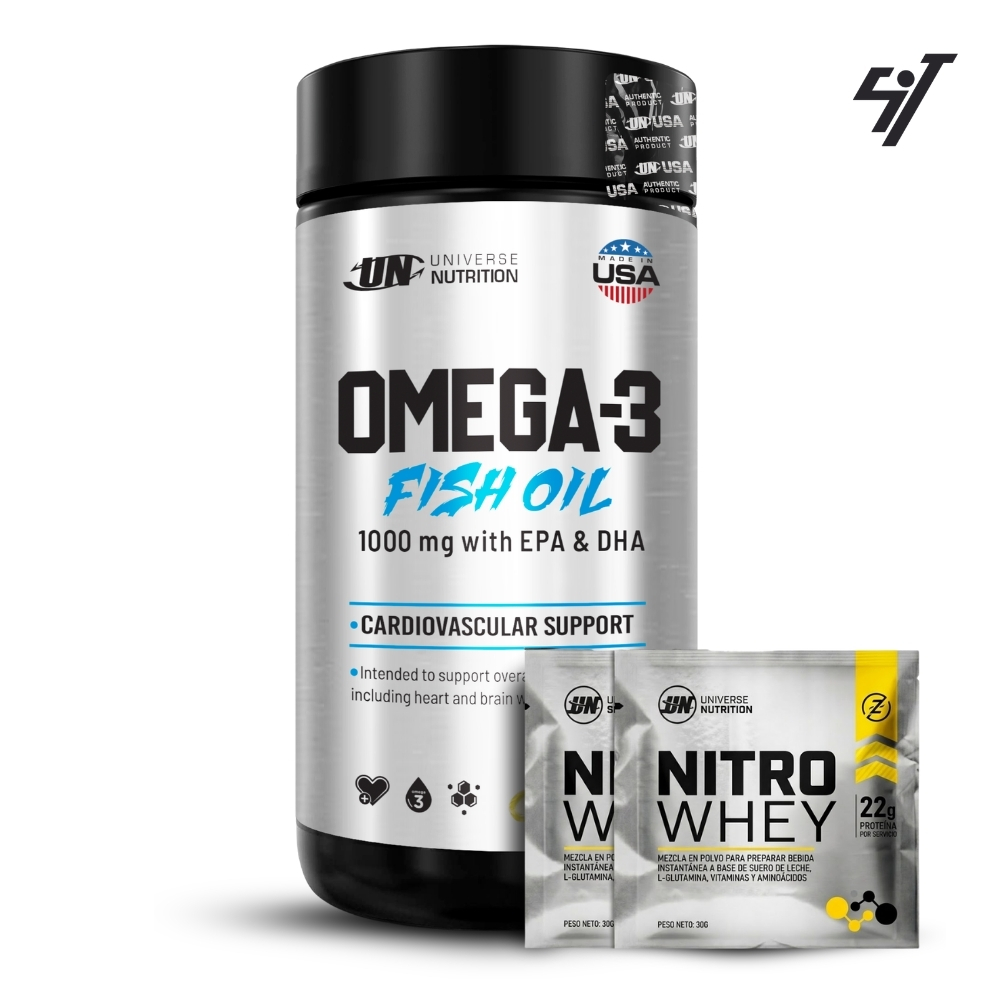 Omega 3 Fish Oil Universe Nutrition 60 Softgels - 1