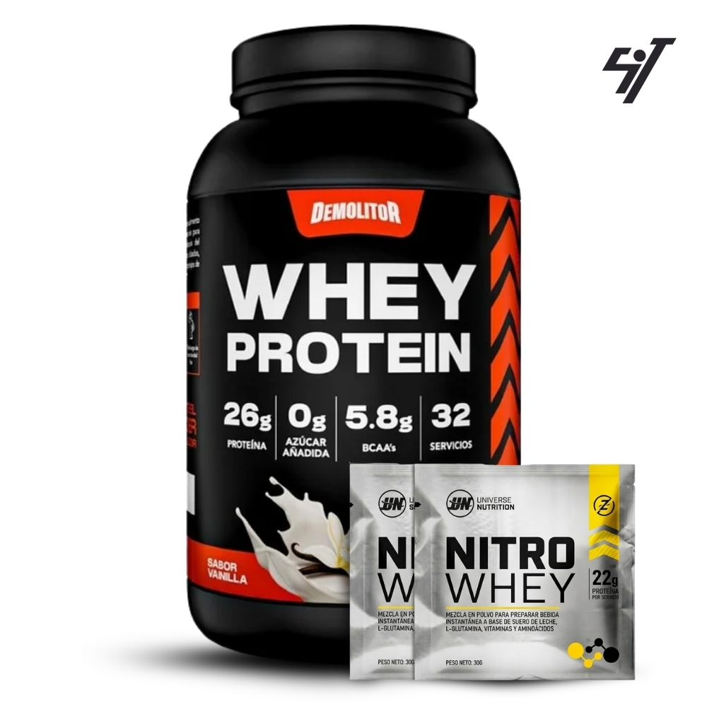 Proteína Demolitor Whey Protein 2.3lb Vainilla - 1