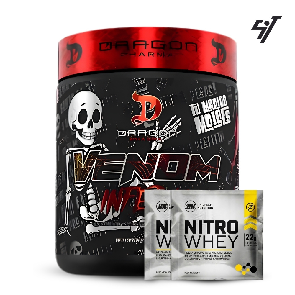 Pre Entreno Dragon Pharma Venom Infermo Sour Rainbow Burst 40serv - 1