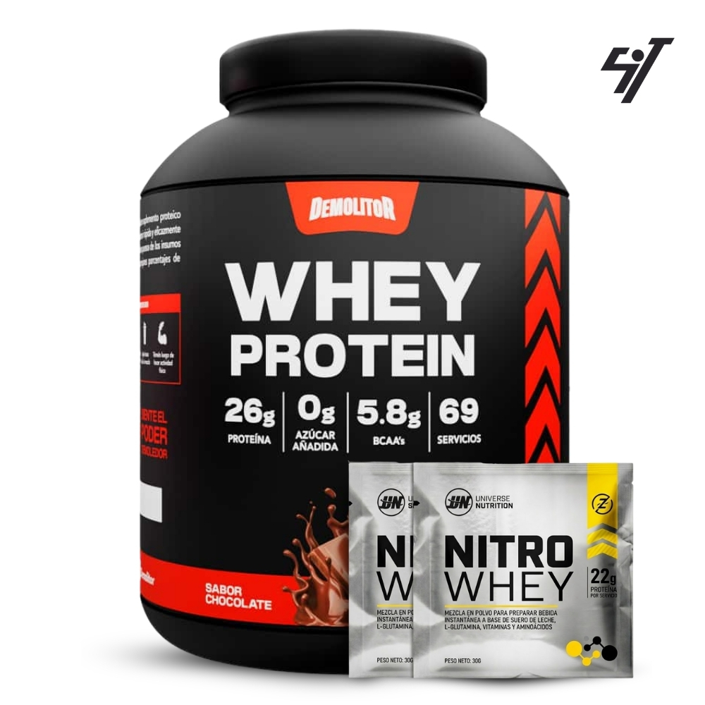 Proteína Demolitor Whey Protein 5lb Chocolate - 1