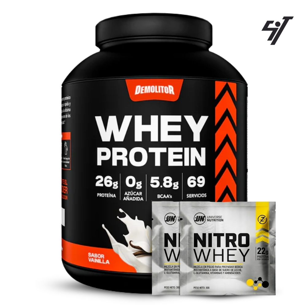 Proteína Demolitor Whey Protein 5lb Vainilla - 1