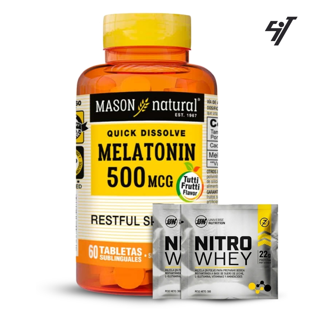Vitamina Mason Melatonin 500 Mcg (60 Tab Subl) - 1