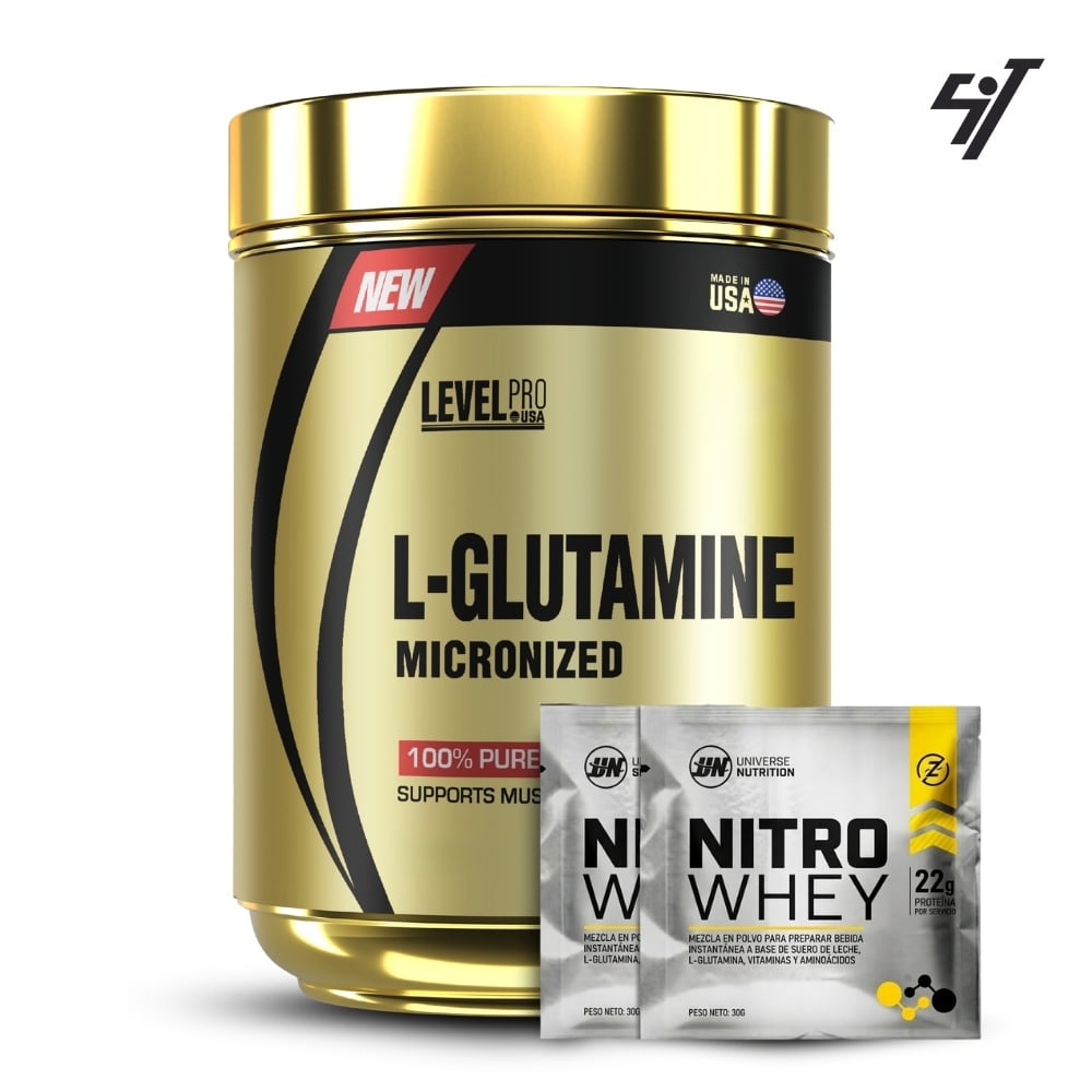 Glutamina Micronizada Level Pro 500Gr - 1