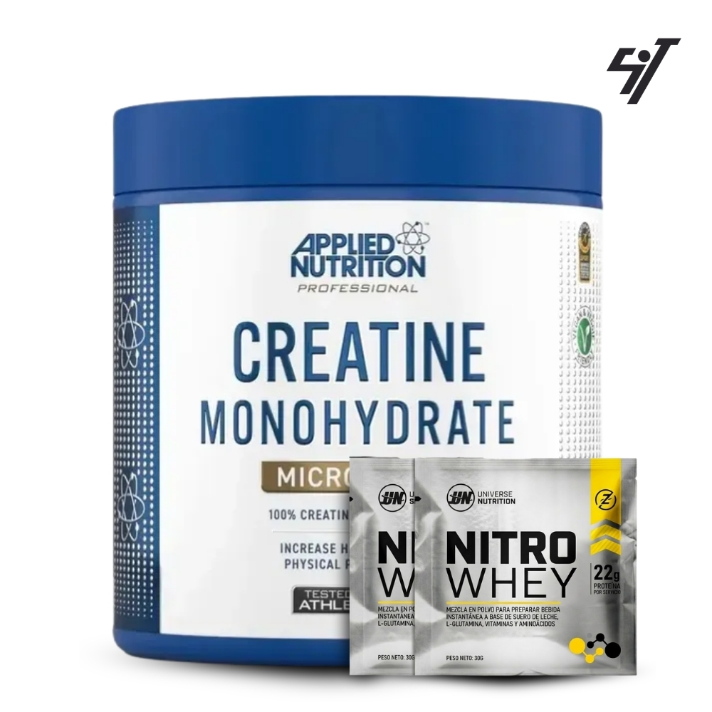 CREATINA MONOHIDRATADA APPLIED NUTRITION 250GR - 1