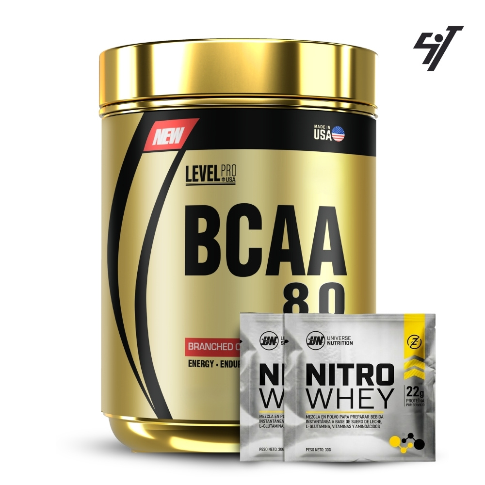 Level Pro Bcaa Level 8.0 1080 gramos Fruit Punch - 1