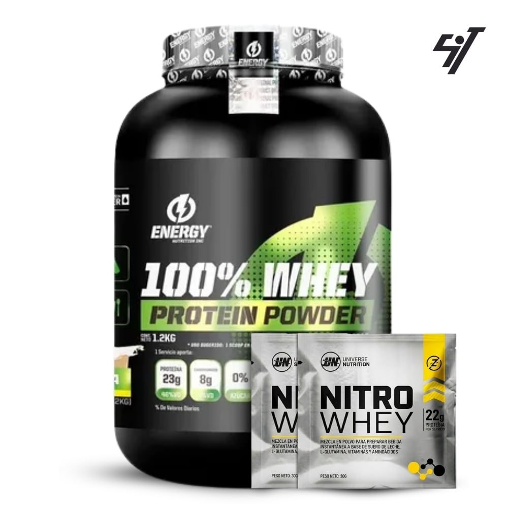 PROTEINA ENERGY NUTRITION 100% WHEY 1KG VAINILLA - 1