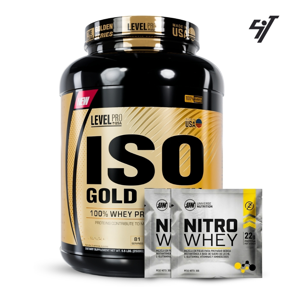 ISO GOLD WHEY 5.5LBS VAINILLA CREAM - 1