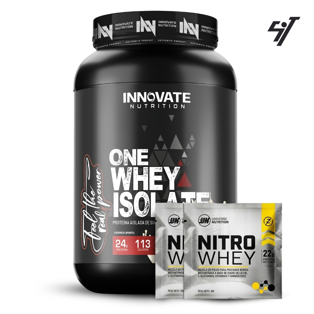 One whey Isolate 1100gr - Inn Proteína Vainilla - 1