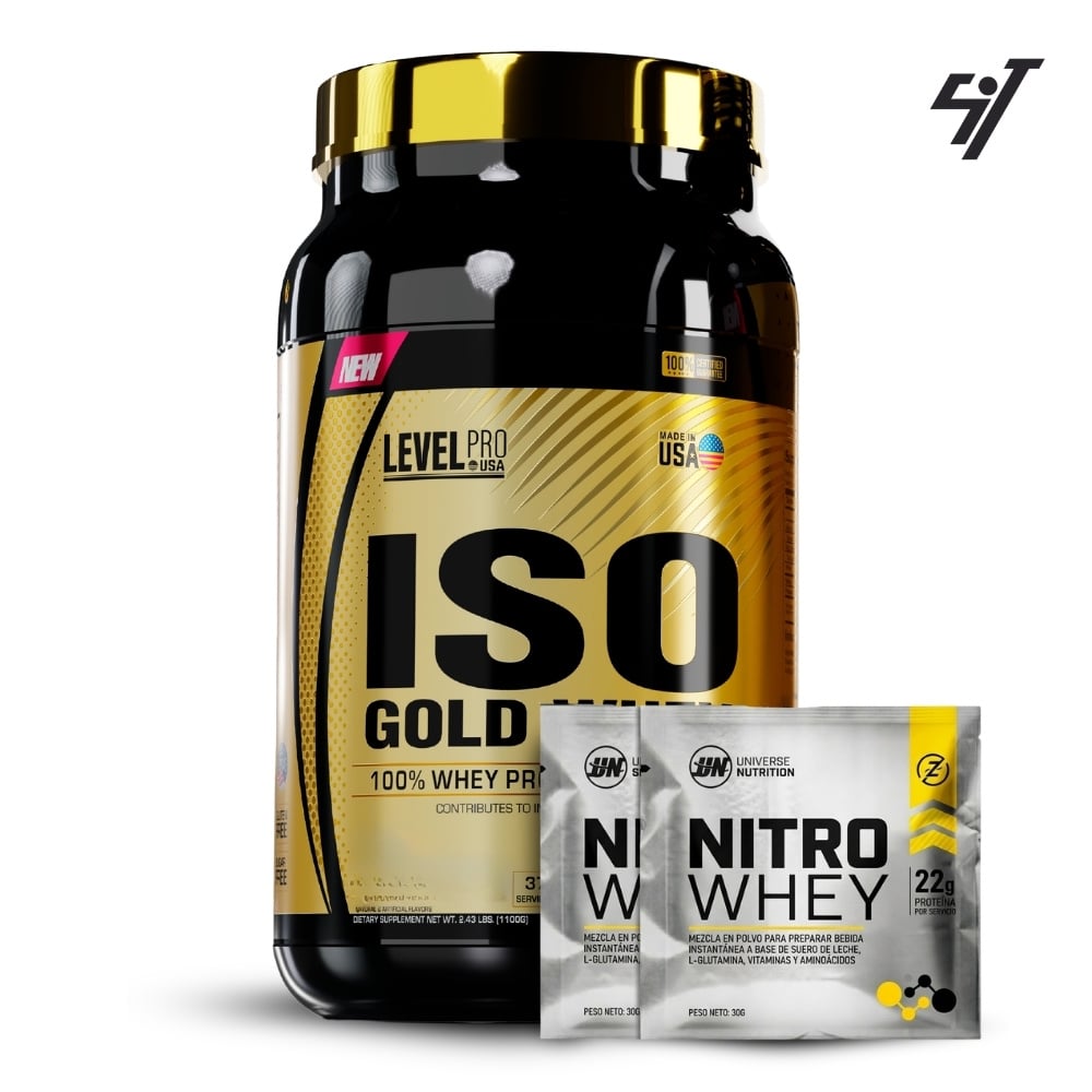 ISO GOLD WHEY 2.43LBS VAINILLA CREAM - 1