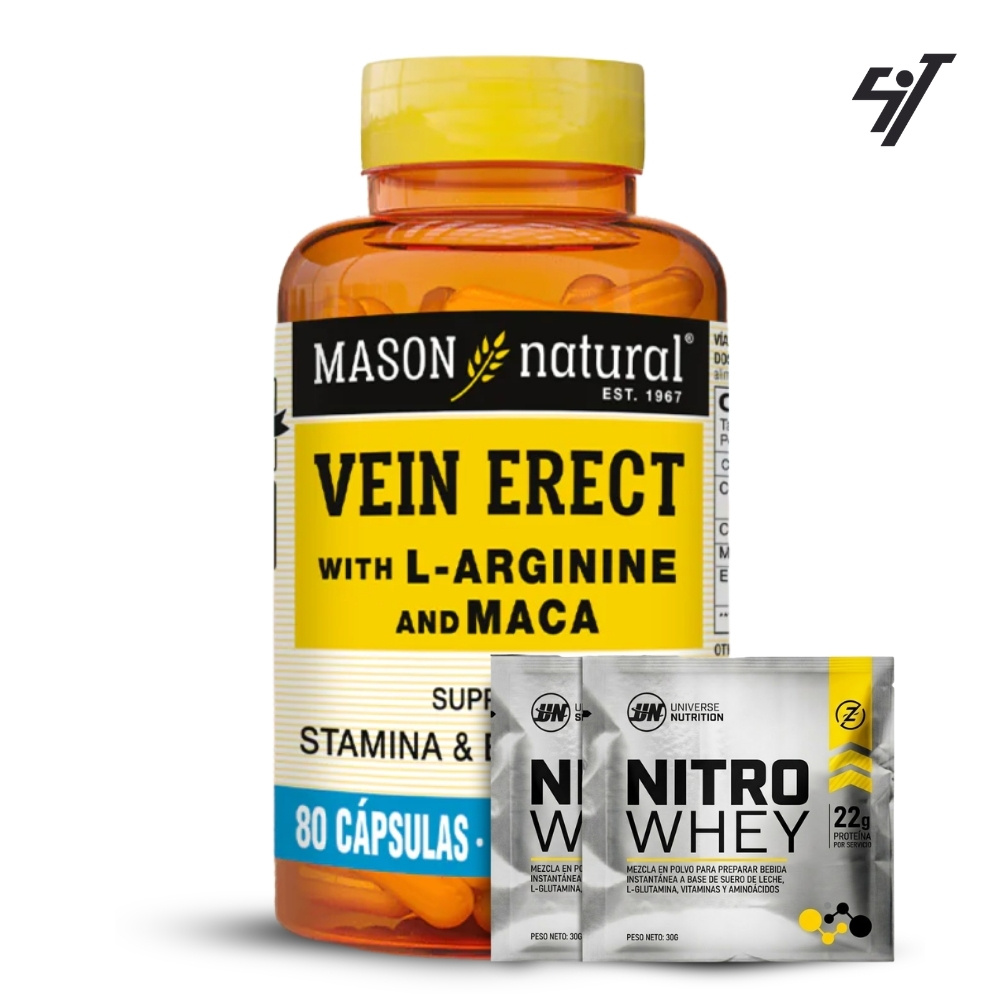 Vitamina Mason Vein Erect With L-Arginine And Maca (80 Cap) - 1