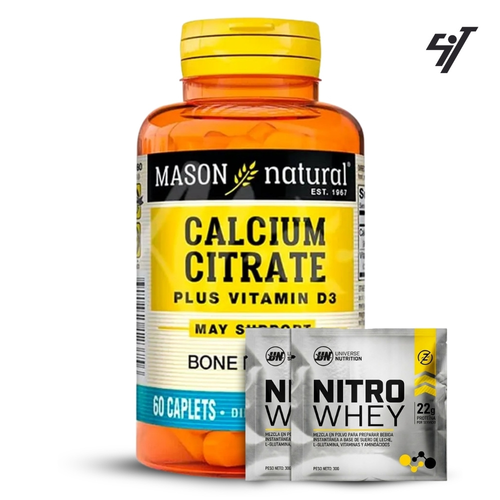 Vitamina Mason Calcium Citrate With Vitamin D3 (60 Tab) - 1