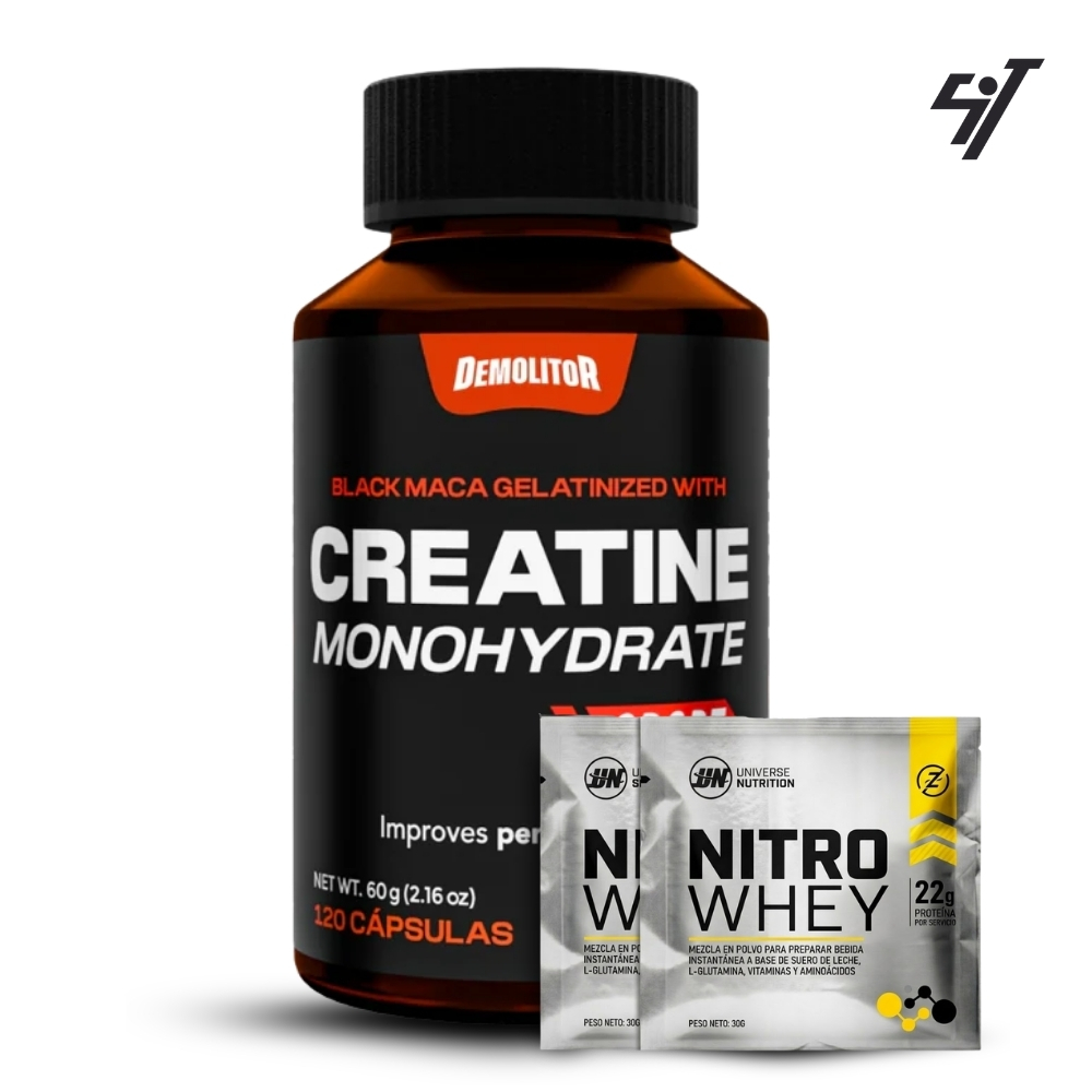 Creatina Monohidratada Demolitor Sport 120 Caps - 1