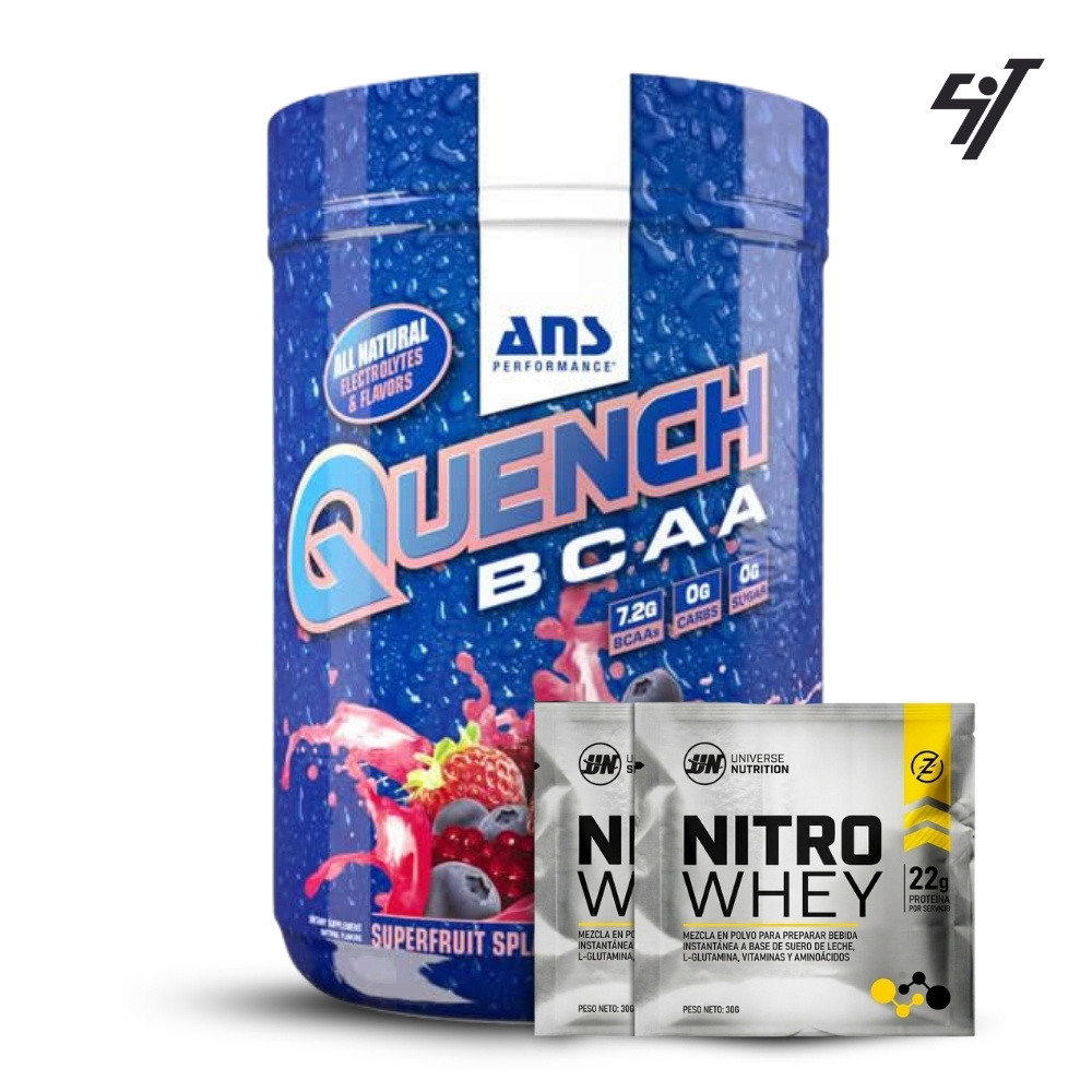 Aminoácidos Ans Quench Bcaa 100 Servicios Superfruit - 1
