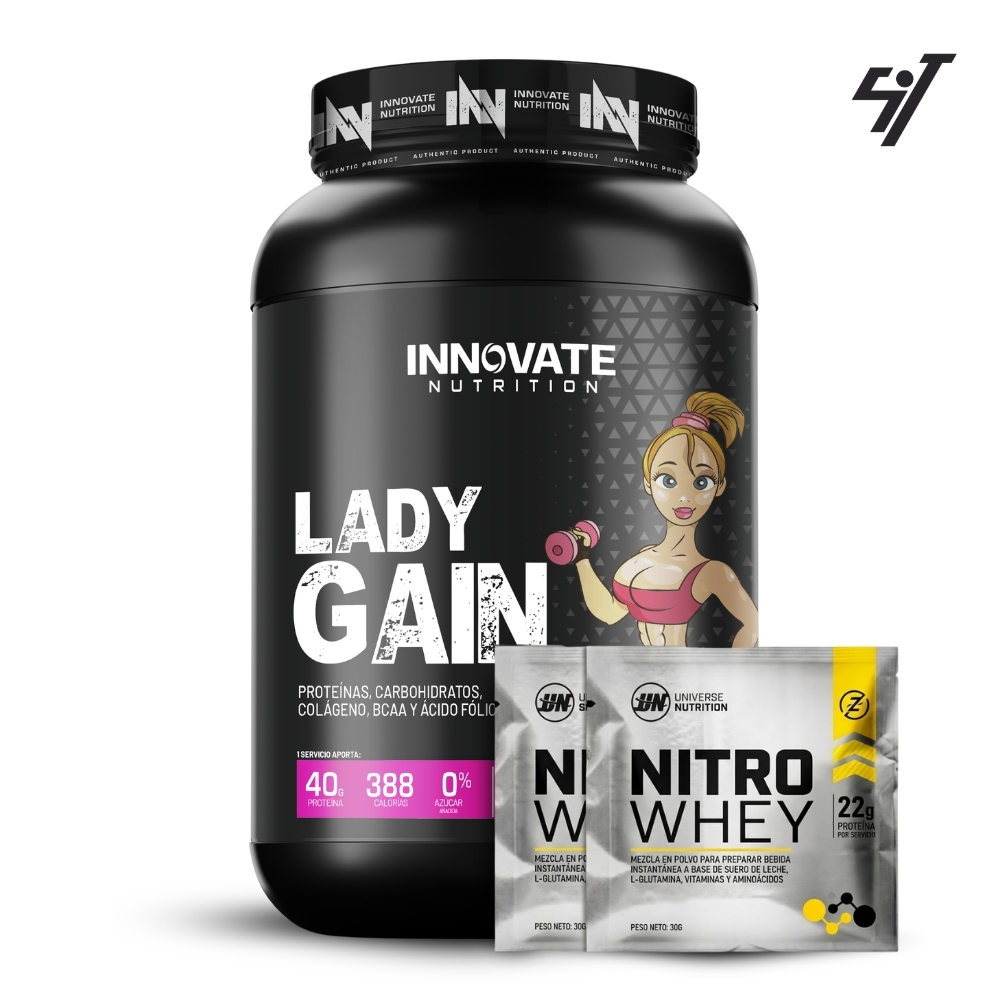 Proteína INN Lady Gain 2kg Vainilla - 1