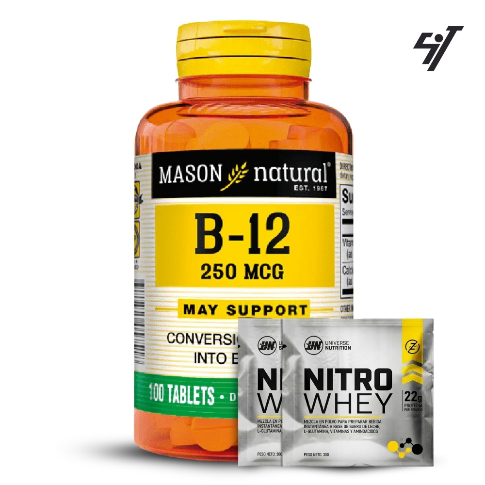 Vitamina Mason B-12 250 Mcg (100 Tab) - 1