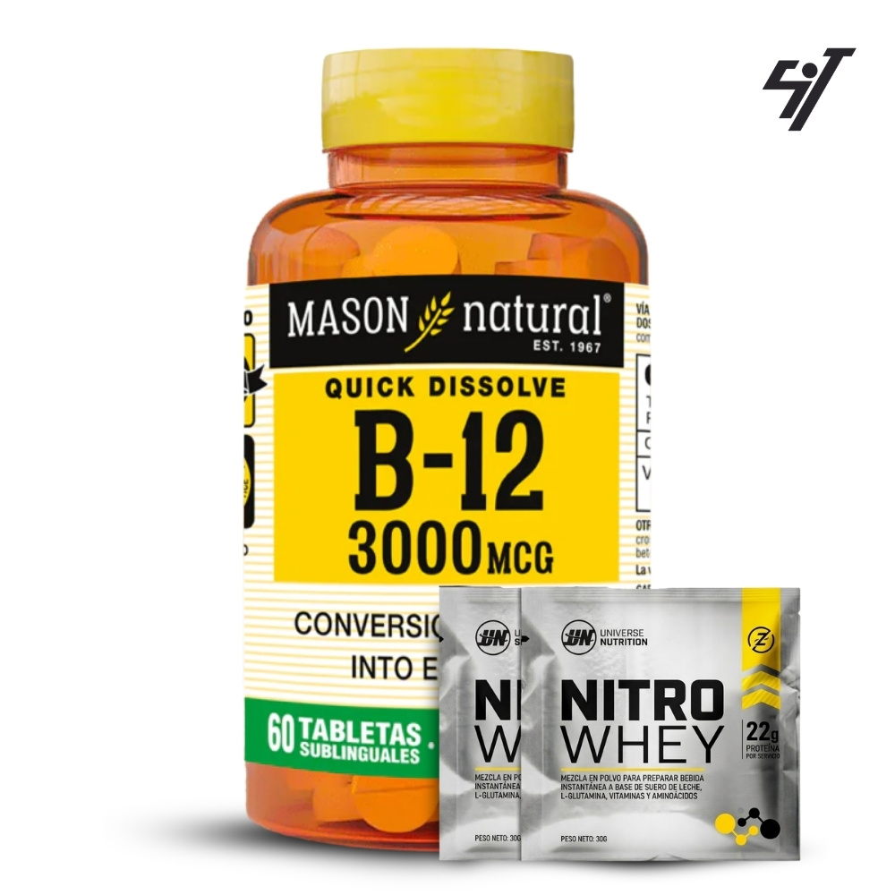 B-12 3000 Mcg Mason 60 Caps - 1
