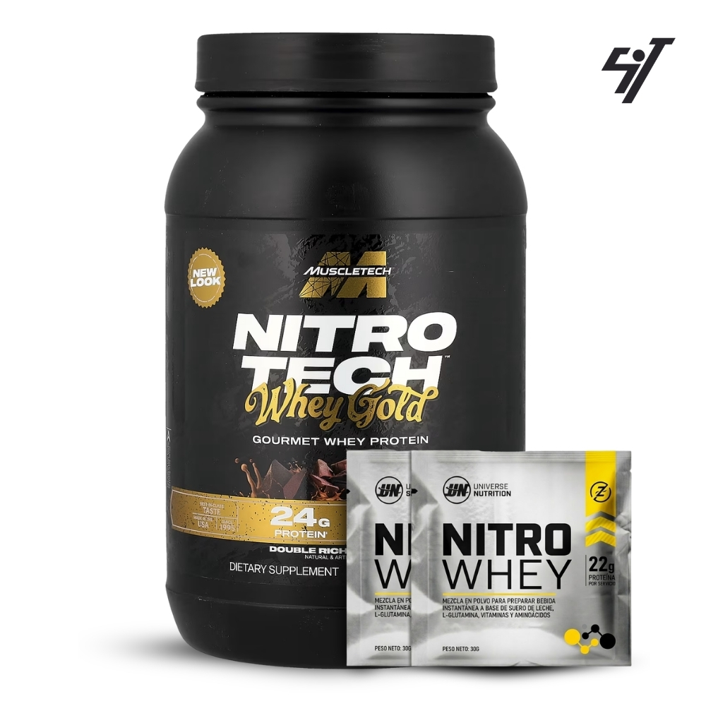 Nitrotech 100% Whey Gold 2Lb Chocolate - 1