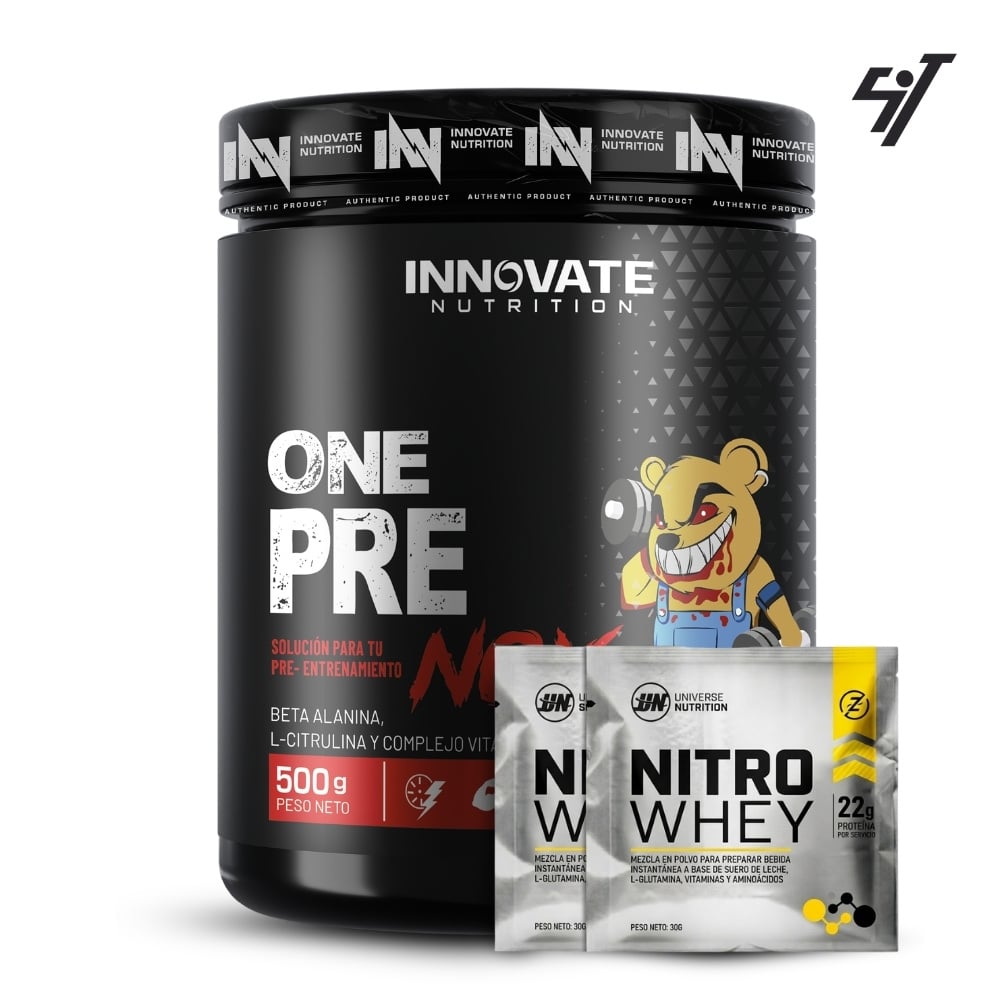 Pre - entreno INN One Pre Nox 500gr Fruit punch - 1