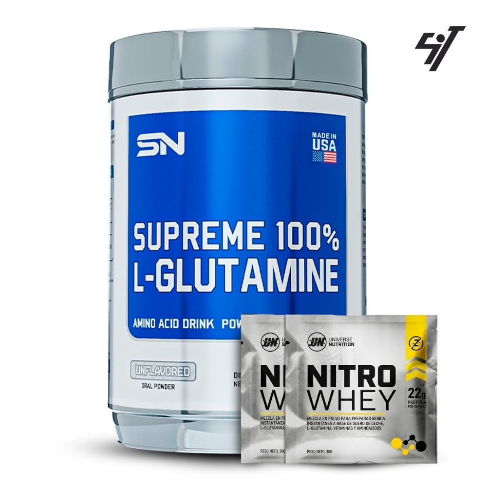 Glutamina Micronizada 500Gr Supreme Nutrition - 1