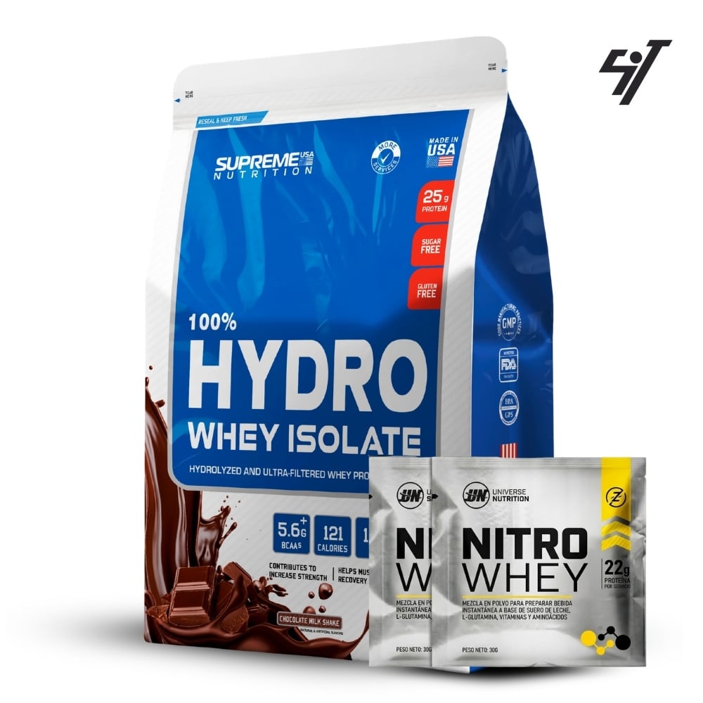 100% Hydro Whey Isolate Chocolate 2.4 lb - 1