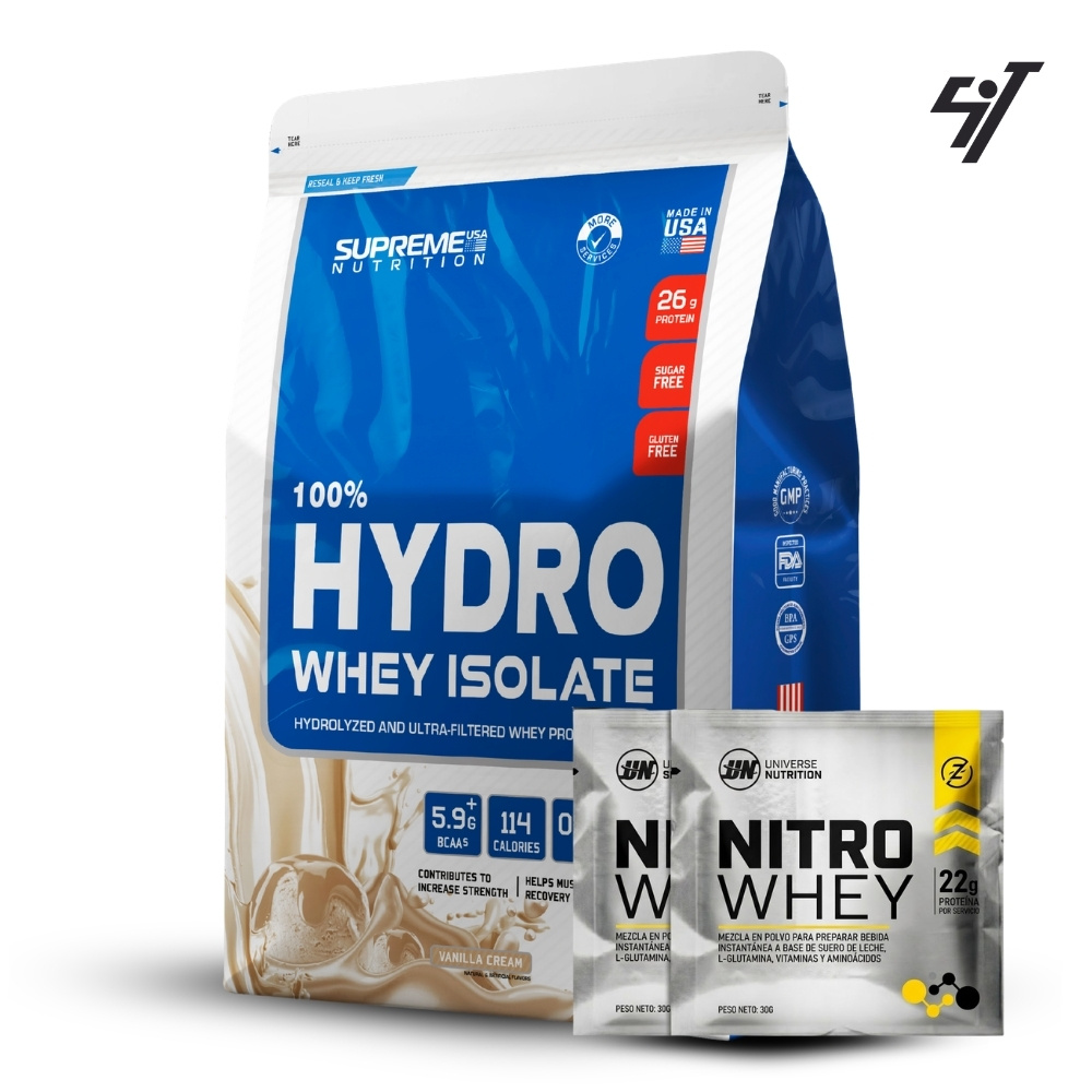 100% Hydro Whey Isolate Vainilla 2.4 lb - 1