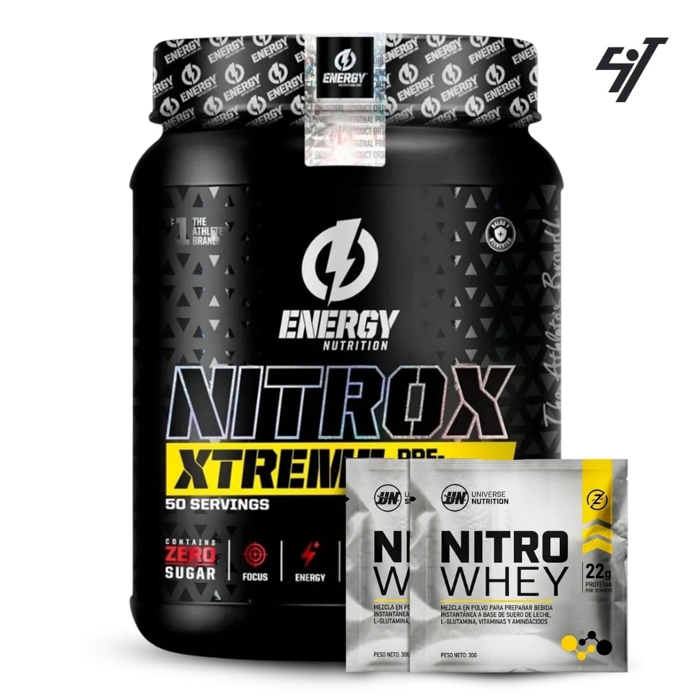 PRE ENTRENO ENERGY NUTRITION NITROX 500GR CITRUS PUNCH - 1