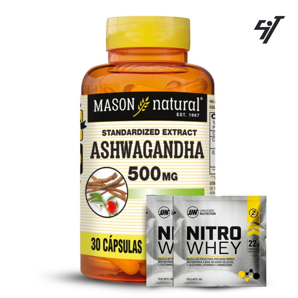 Ashwagandha 500mg Mason 30 Caps - 1