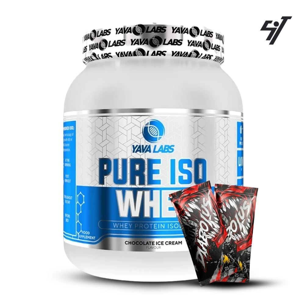 PROTEÍNA YAVA LABS ISO WHEY 1KG VAINILLA+SHAKER - 1