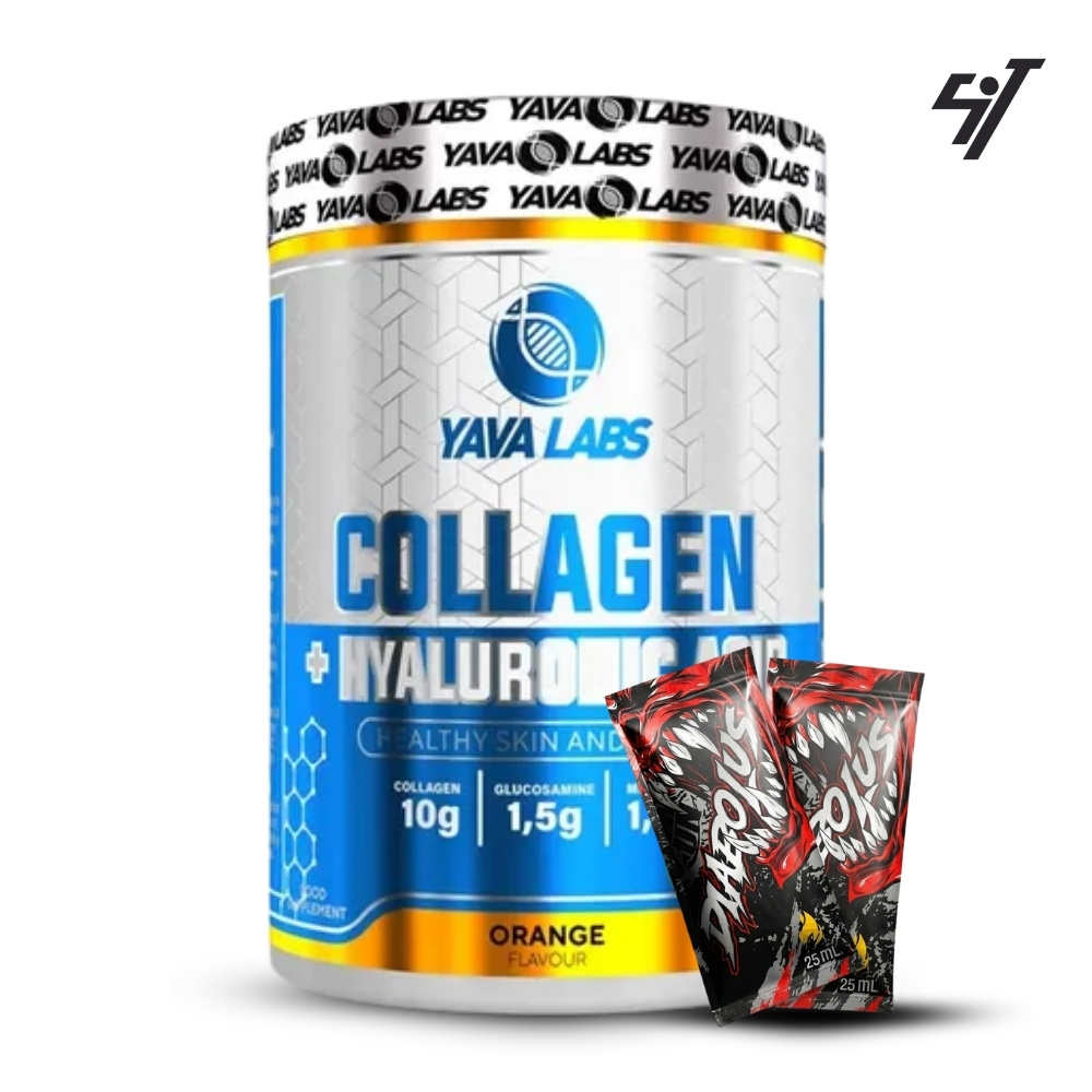 COLÁGENO + ACIDO HIALURONICO 400GR 20 SERV - NARANJA - 1