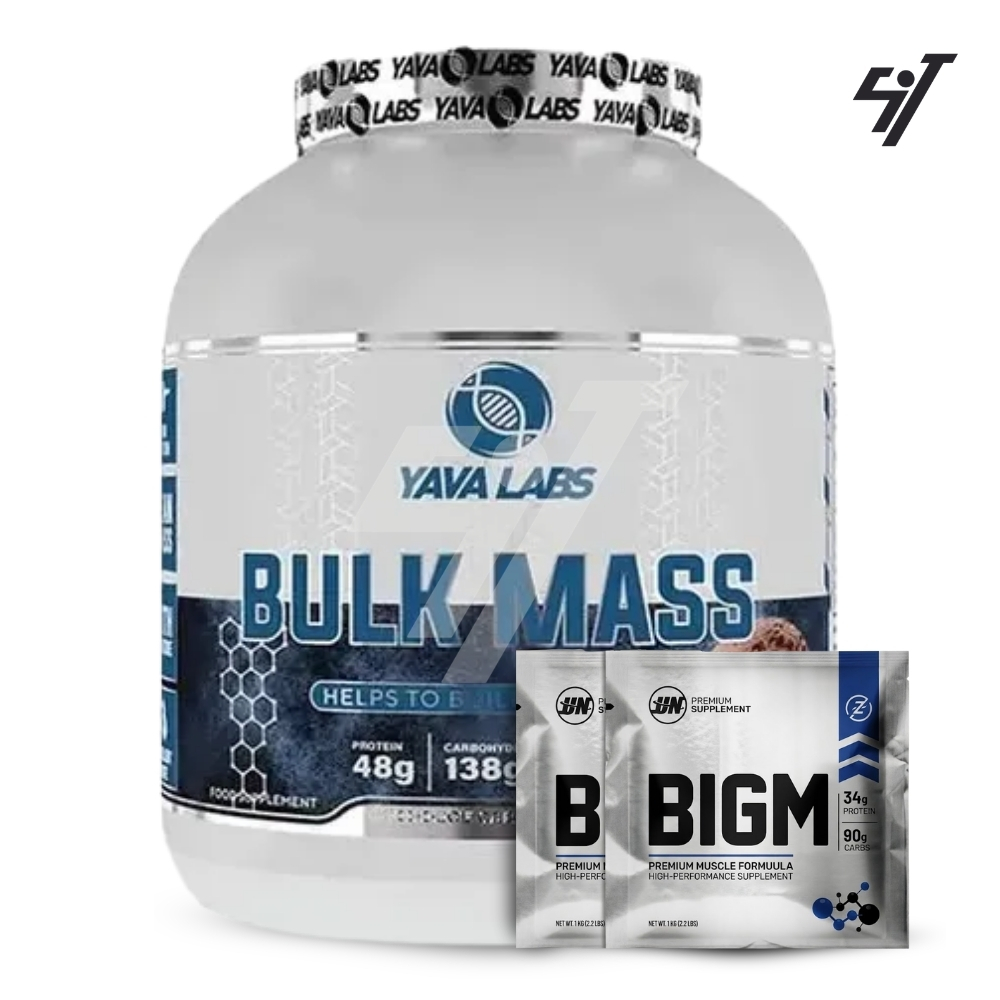 MASS GAINER YABA LABS BULK MASS 3 KG CHOCOLATE+SHAKER - 1