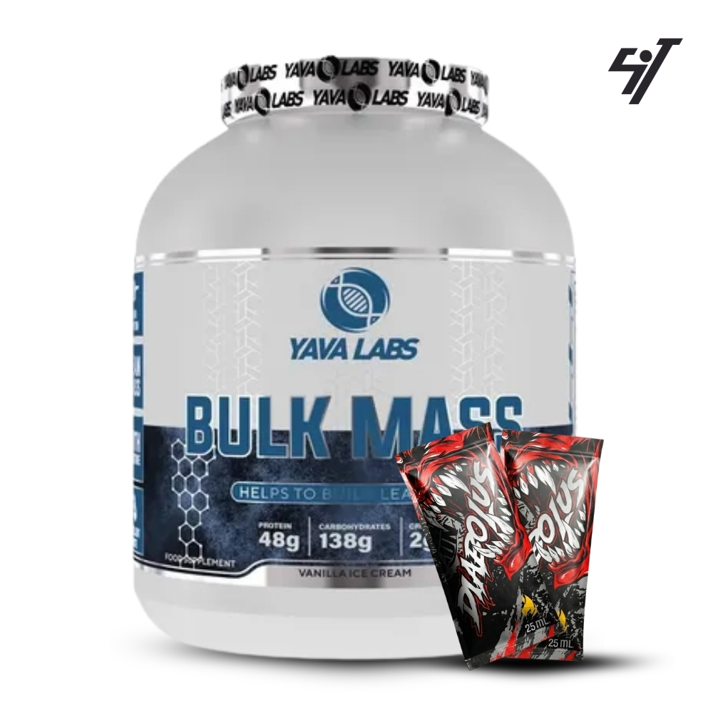 MASS GAINER YABA LABS BULK MASS 3 KG VAINILLA+SHAKER - 1