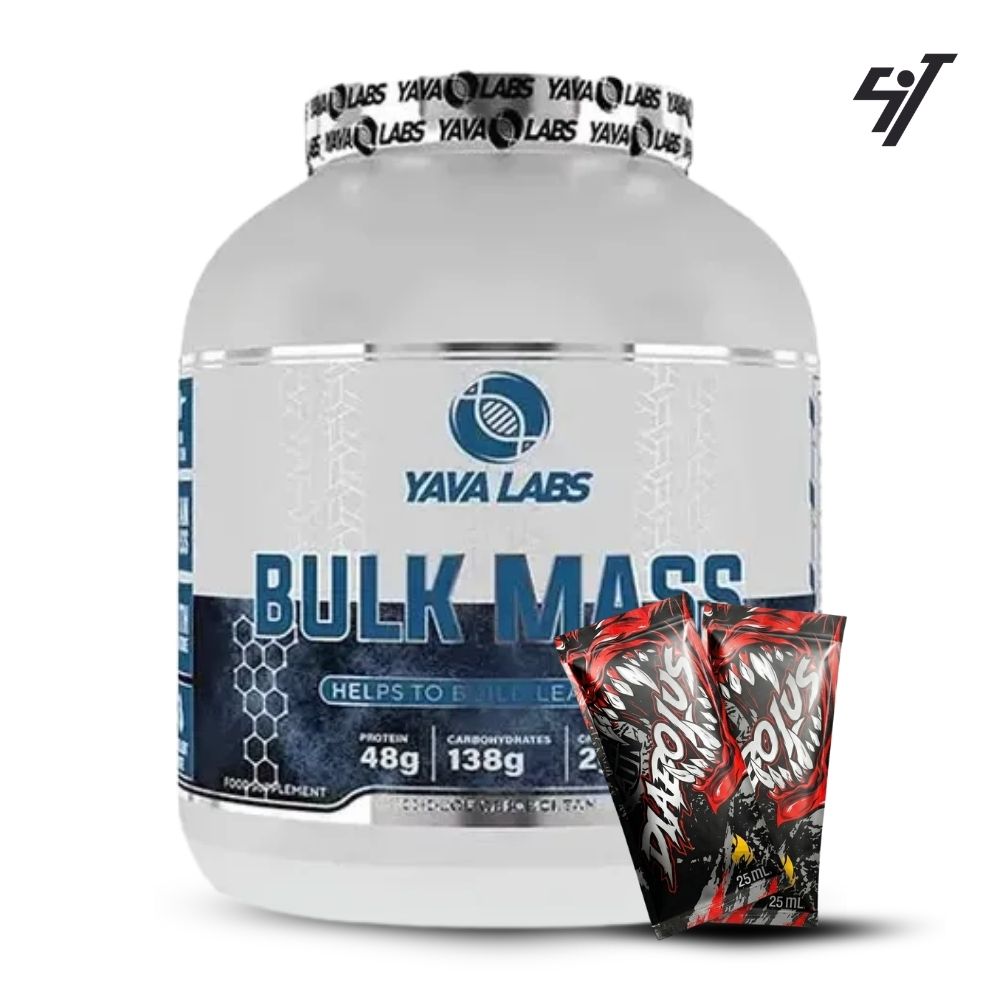 MASS GAINER YABA LABS BULK MASS 3 KG CHOCOLATE+SHAKER - 1