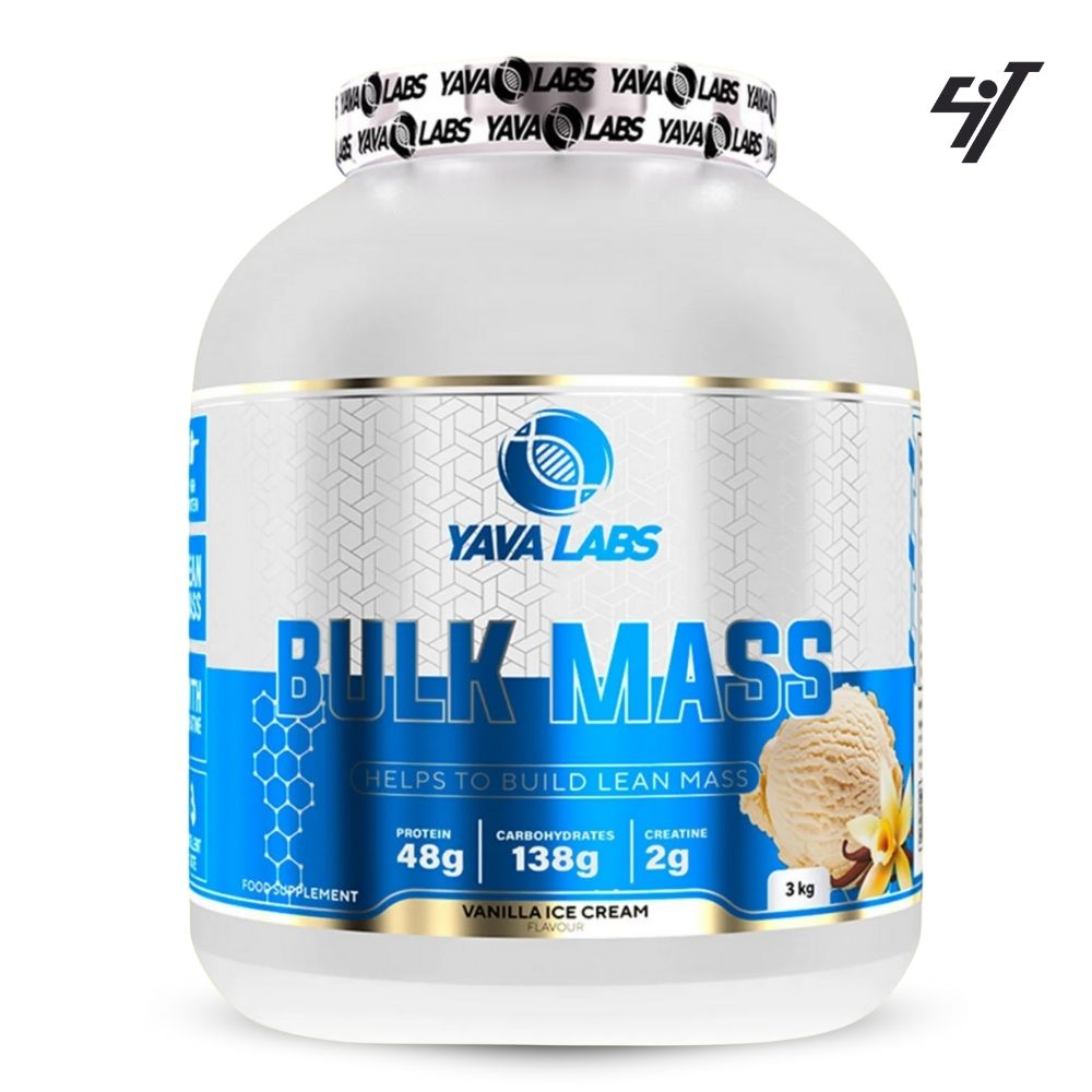 MASS GAINER YABA LABS BULK MASS 3 KG VAINILLA+SHAKER - 1