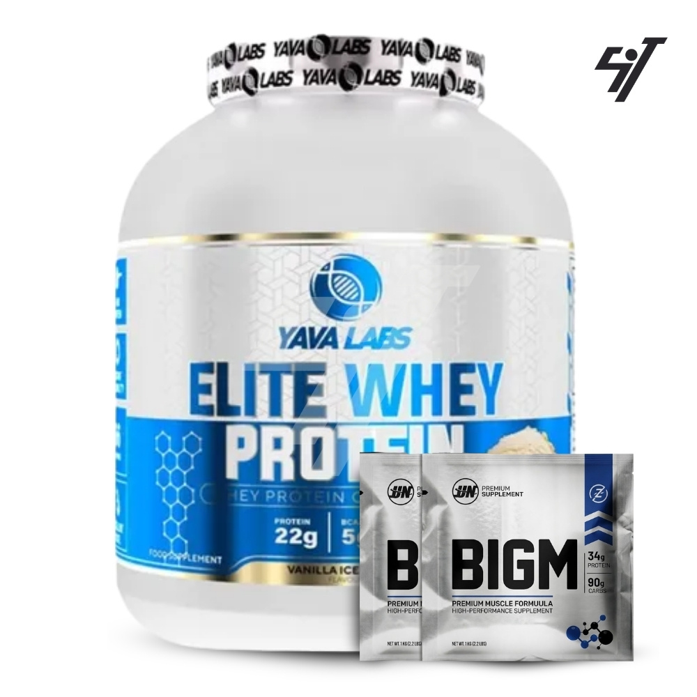 PROTEÍNA YAVA LABS ELITE WHEY PROTEIN 2KG VAINILLA+SHAKER - 1
