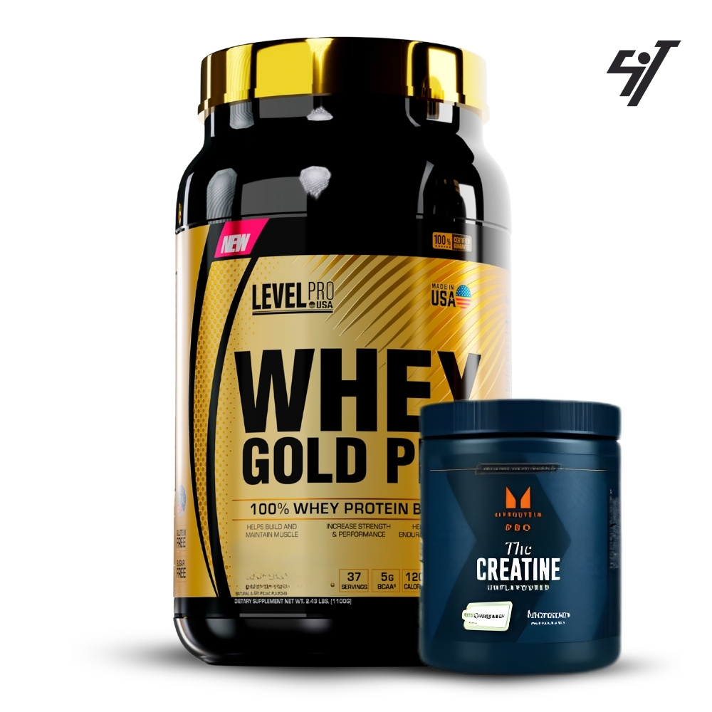 WHEY GOLD PRO 2.43LBS CHOCOLAТЕ USA+CREATINA CREAPURE 500GR - 1