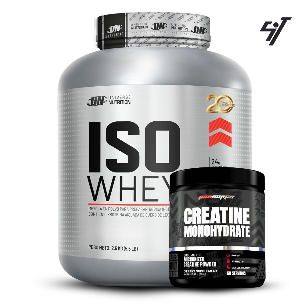 ISO WHEY 90 5.5 LB VAINILLA+CREATINA PROSUPPS 300GR - 1